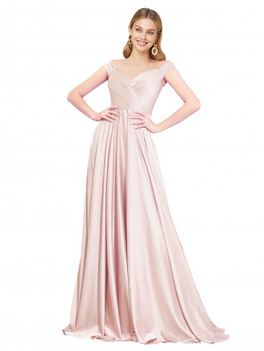 Sleeveless High Neck Satin Pink Long Formal Evening Dress Canada Clearance