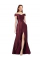 Cap Sleeves Strapless Satin Burgundy Gold Long Black Tie Evening Dress Canada Clearance