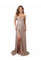 Sleeveless Strapless Sequin Champagne Long Formal Evening Dress Canada Clearance