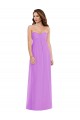 Sleeveless Sweetheart Soft Chiffon Violet Long Semi Formal Evening Dress Canada Clearance