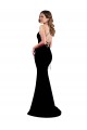 Sleeveless High Neck Stretch Crepe Black Long Formal Dress Canada Clearance