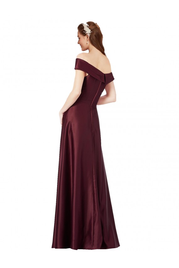 Cap Sleeves Strapless Satin Burgundy Gold Long Black Tie Evening Dress Canada Clearance