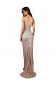 Sleeveless Scoop Neck Sequin Champagne Long Formal Evening Dress Canada Clearance
