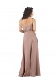Sleeveless Sweetheart Silky Satin Dusty Pink Long Formal Evening Dress Canada Clearance
