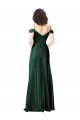 Sleeveless Spaghetti Straps Stretch Satin Hunter Long Formal Evening Dress Canada Clearance