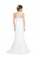 Sleeveless One Shoulder Stretch Crepe & Tulle Ivory Sweep Train Formal Evening Dress Canada Clearance