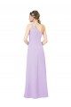 Sleeveless One Shoulder Soft Chiffon Lilac Long Formal Evening Dress Canada Clearance