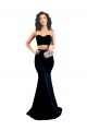 Sleeveless High Neck Stretch Crepe Black Mermaid Long Formal Evening Dress Canada Clearance