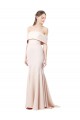 Sleeveless High Neck Stretch Crepe Nude Long Formal Evening Dress Canada Clearance