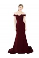 Sleeveless Sweetheart Stretch Crepe & Lace Burgundy Gold Sweep Train Formal Evening Dress Canada Clearance