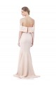Sleeveless High Neck Stretch Crepe Nude Long Formal Evening Dress Canada Clearance