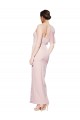 Sleeveless Sweetheart Stretch Crepe Pink Long Formal Evening Dress Canada Clearance