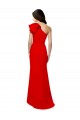 Sleeveless High Neck Stretch Crepe Red Long Formal Dress Canada Clearance