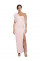 Sleeveless Sweetheart Stretch Crepe Pink Long Formal Evening Dress Canada Clearance