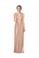 Sleeveless V-Neck Sequin Rose Gold Long Evening Dress Canada Clearance