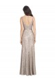 Sleeveless High Neck Sequin & Sparkling Sequin Silver Long Formal Evening Dress Canada Clearance